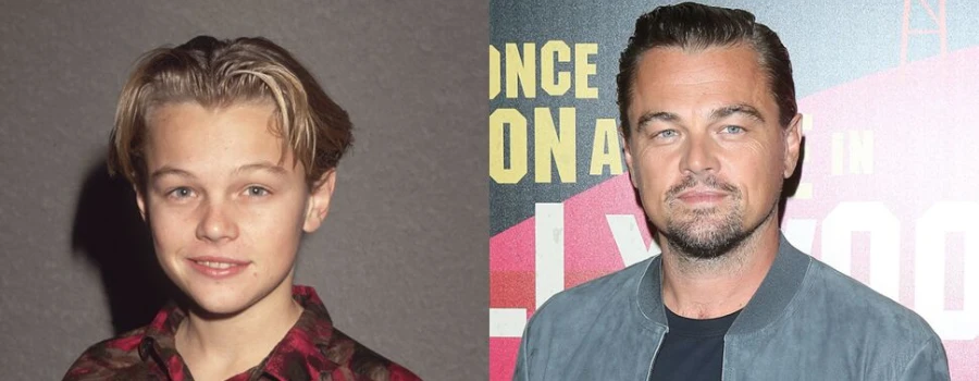leonardo dicaprio young and now