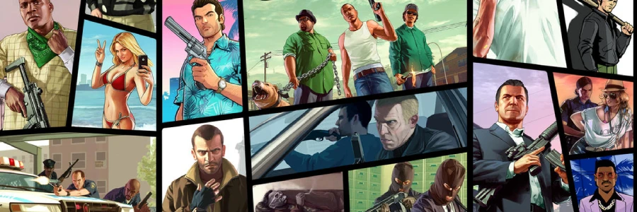 gta series collage