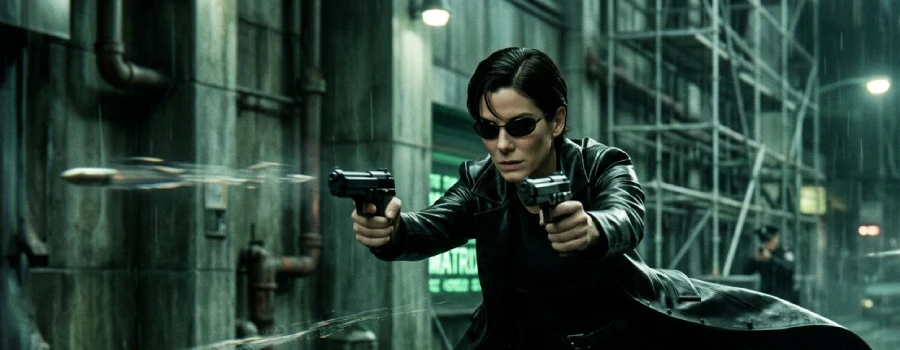 sandra bullock as neo in matrix