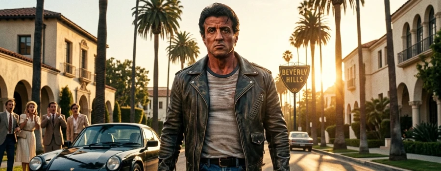 sylvester stallone as beverly hills cop